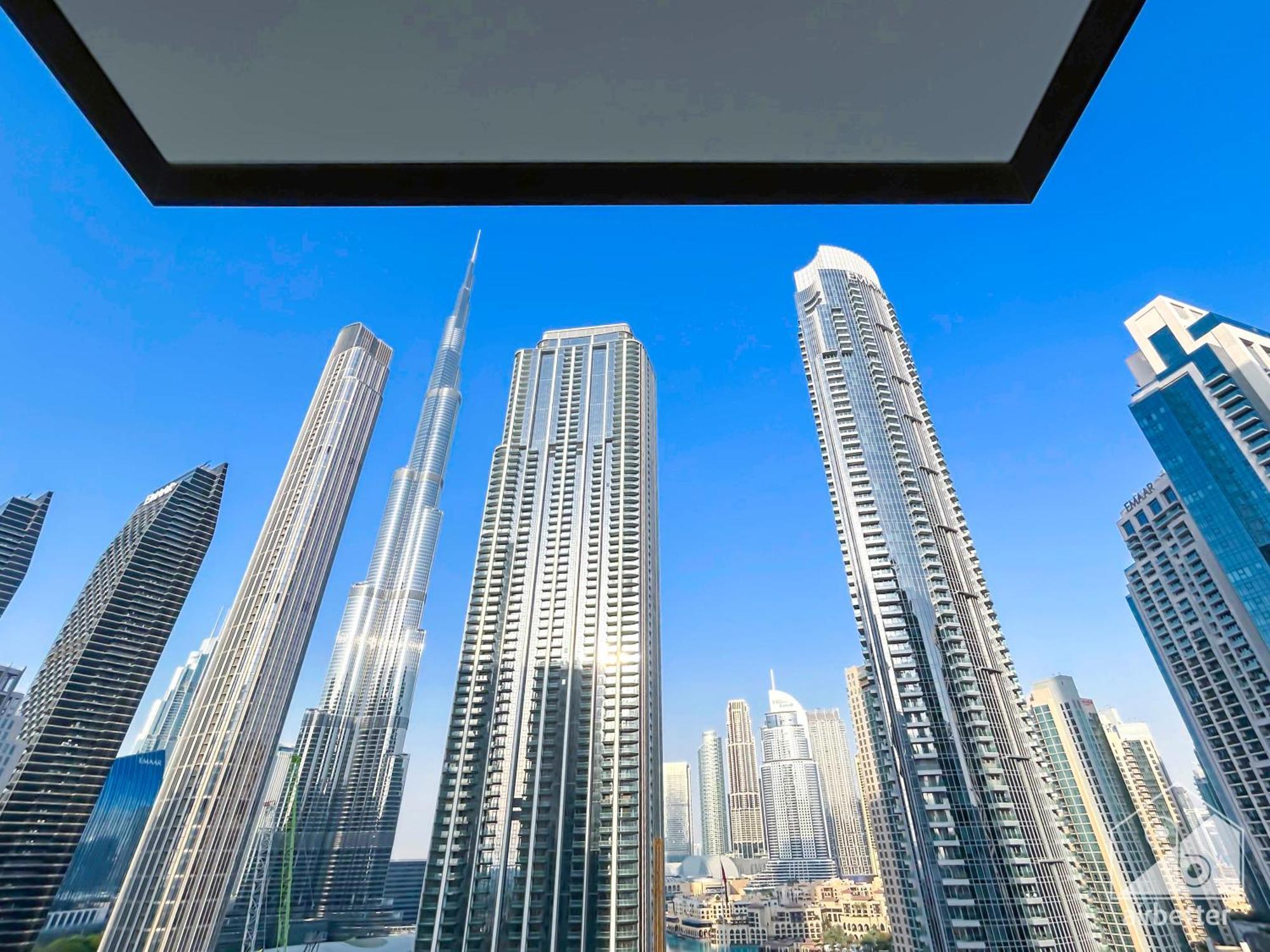 Luxury Burj Crown Downtown Balcony & View